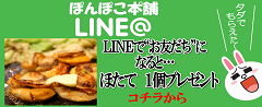 ぽんぽこ本°舗　LINEやってます！